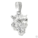 .925 Silver Tiger Head Pendant Small  68963 - Image 3