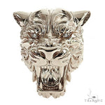 .925 Silver Tiger Head Ring 69097 - Image 2