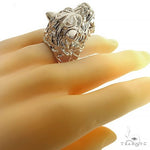 .925 Silver Tiger Head Ring 69097 - Image 6