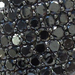 .925 Sterling Silver Black Diamond Infinity Band 63880 - Image 3