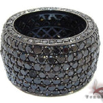 .925 Sterling Silver Black Diamond Infinity Band 63880 - Image 5