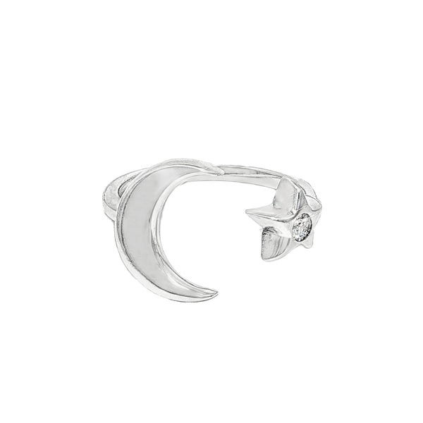 Luna Silver Ring 71086 | TraxNYC
