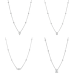 .925 Silver Diamond Necklace 71483
