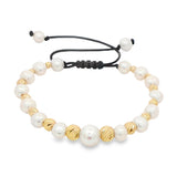 14K Gold Pearl Bead Accent Bracelet 71082