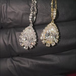 Pear Shape Diamond Necklace 70288