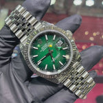 2026 Rolex Datejust 41mm | Stainless Steel | Green Ombre Stick Dial | REF: 126334