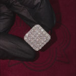 TraxNYC Heavy Silver Diamond Ring 25649