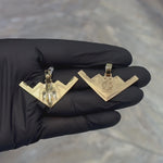 14k Gold B-2 Bomber Pendant 71295