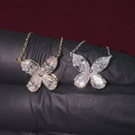 Diamond Butterfly Necklace (Lab) 69781