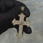 Diamond Crown Cross Pendant 70723