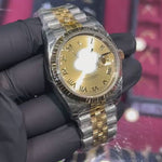 Rolex DateJust 36mm | Two Tone Yellow Gold | Champagne Roman Dial | 116233
