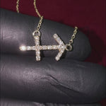 14K Gold Sagittarius Diamond Necklace 66718