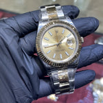 2010 Rolex DateJust 41mm | Two Tone Yellow Gold | Champagne Stick Dial | REF: 116333