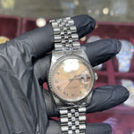 1998 Rolex DateJust 36mm | Oystersteel | Pink Roman Dial | REF: 16220