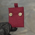 14k Gold Diamond Stud Earrings 64824