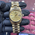 1981 Rolex Day-Date 36mm | 18K Yellow Gold | Champagne Diamond Dial 71754