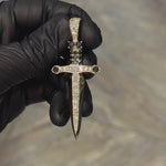 Dagger Knife Pendant Black Diamond 70987