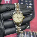 Rolex DateJust 26mm | Two Tone Yellow Gold | White Stick Dial | 69173