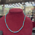 Turquoise and Gold Bead Necklace 71309