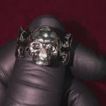 Life and Death Skull Cross Silver Ring 70400