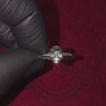 .925 Silver Diamond Skull Ring 70858