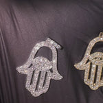 14K Gold Diamond Hamsa Pendant 65764