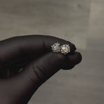.925 Silver Diamond Earrings 3.0 Ctw 71508