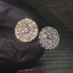 14K Gold Diamond Stud Earrings 64175