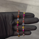 Harmony of Shapes Multicolor Gemstone Tennis Bracelet 71628