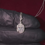 Oval Diamond Necklace 70754