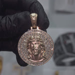 Circular Pendant With Jesus Head Set 71008