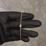 14K Yellow Gold Hamsa Bangle 68134