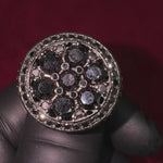 Black Diamond Silver Ring 34945