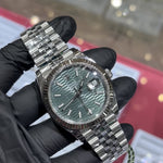 2023 Rolex DateJust 41mm | Oystersteel | Green Motif Dial | REF: 126334