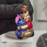 Custom Winnie the Pooh And Stitch Pendant With Enamel 70995