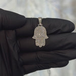 14K Gold Diamond Hamsa Pendant Set 66613