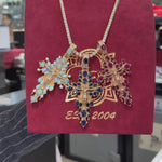 Sovereign's Halo Opal Cross pendant 69449