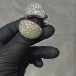 10K Gold Upside Down Natural Diamond Ring 71811