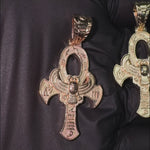 14K Yellow Gold TraxNYC's Mystique Ankh Cross Crucifix 57203