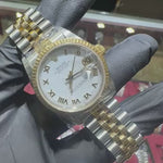 Rolex DateJust 31mm | Two Tone Yellow Gold | White Roman Dial