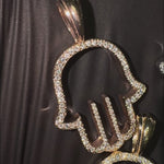 Outline Diamond Hamsa Pendant 70799