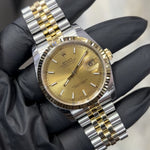 Rolex DateJust 36mm | Two Tone Yellow Gold | Champagne Dial | 116233