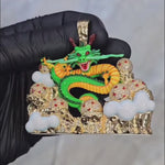 Custom Made DBZ Dragon Shenron w/ The 7 DragonBall Stars Pendant 66358