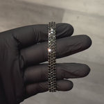 Black Elegance Triple-Row Tennis Bracelet 71647