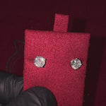 Portuguese Cut Diamond Stud Earrings 70602