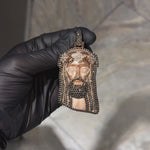 TraxNYC Midnight Crown Jesus Pendant Large 70538