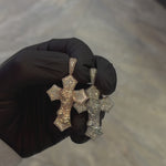 Praying Jesus Diamond Cross Pendant (Lab) 71288