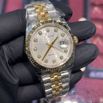 2007 Rolex DateJust 36mm | Two Tone Yellow Gold | Champagne Diamond Computer Dial | 116233