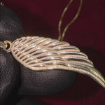 14K Gold Half Angel Wing Set 66448