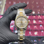 Rolex Oyster Perpetual No-Date 34mm | Two Tone Yellow Gold | "Silver Stick"